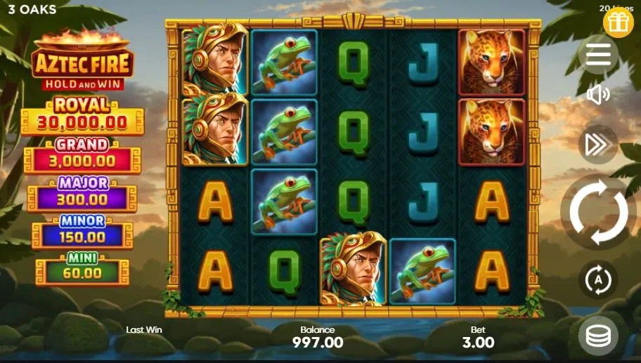 Ігровий автомат Aztec Fire: Hold and Win demo