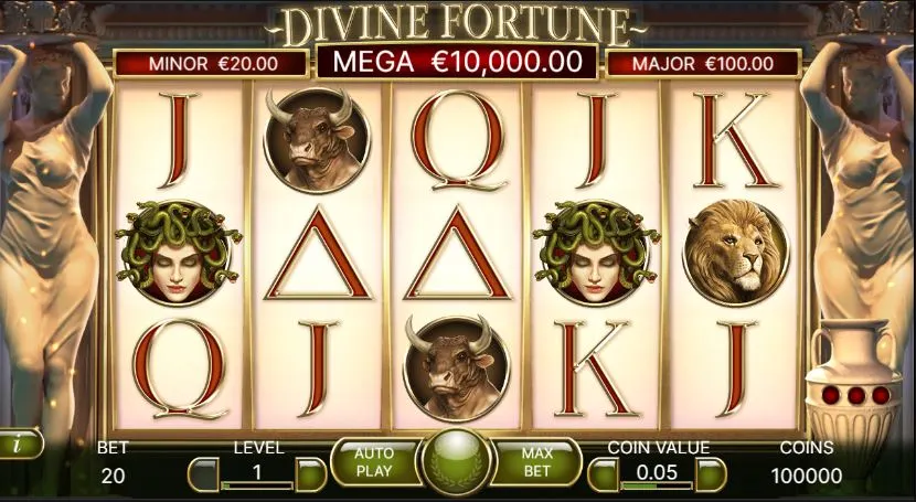 Ігровий автомат Divine Fortune - демо версія для гри онлайн