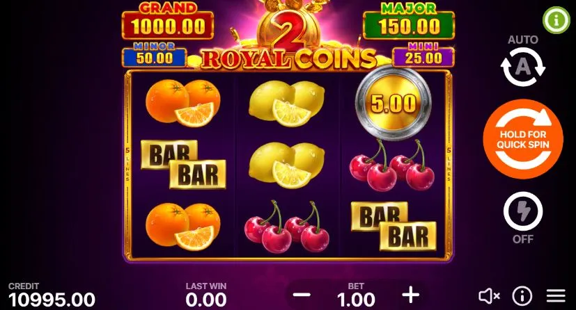 Ігровий автомат Royal Coins 2: Hold and Win