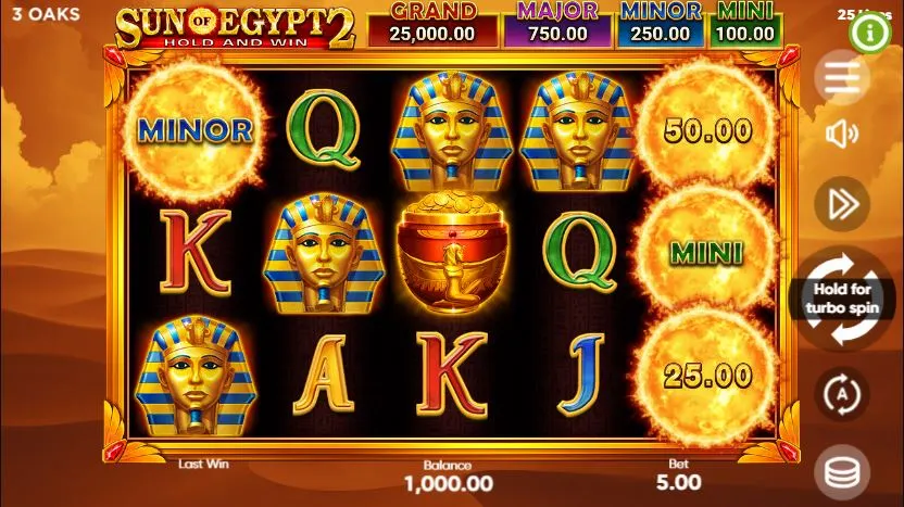 Ігровий автомат Sun of Egypt 2 demo